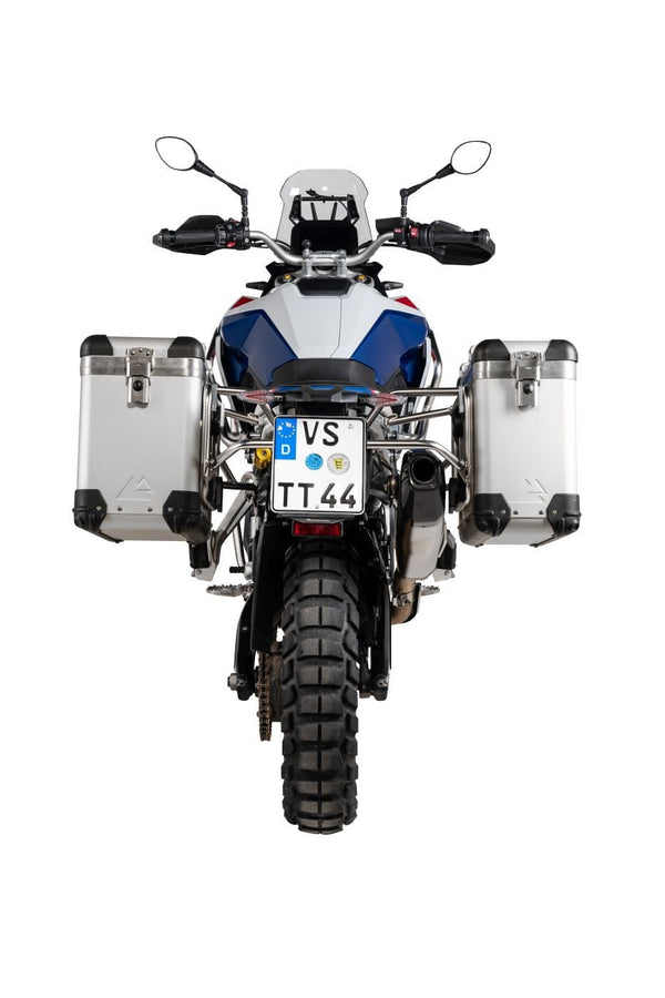 Touratech 01-083-5731-0 Touratech ZEGA Pro aluminium zijkoffers met houders voor de F900GS kofferset Touratech ZEGA Pro aluminium zijkoffers met houders voor de F900GS