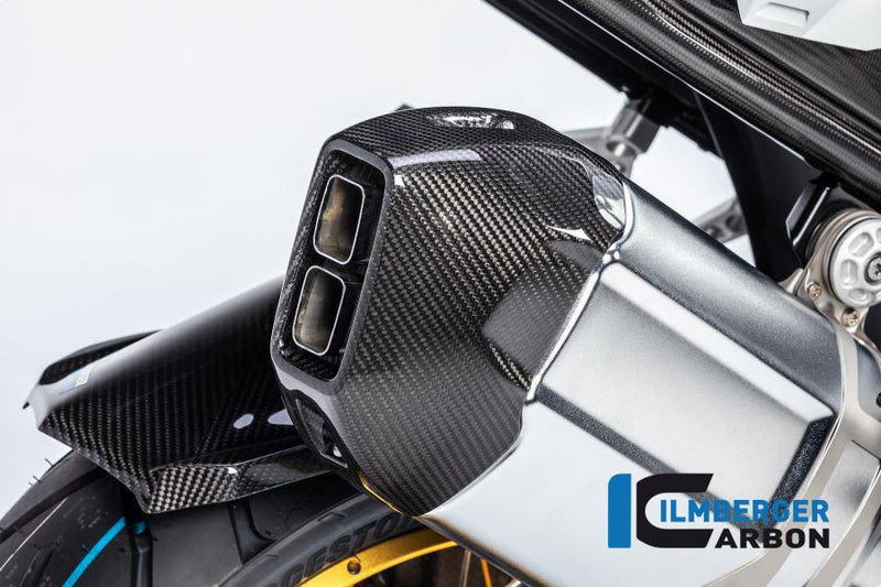 Ilmberger AHS.016.GS19T.K BMW R 1250 GS en Adventure Ilmberger carbon eindkap Uitlaat hitteschild