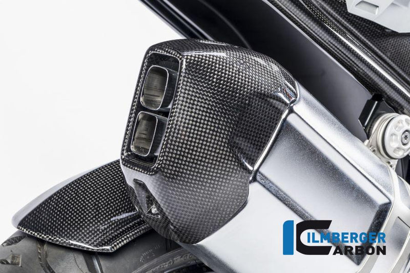 Ilmberger AHS.041.GS12L.K BMW R 1200 GS LC en Adventure LC Ilmberger carbon eindkap Uitlaat hitteschild