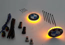 Blue Rider BMW embleem Led zijknipperlichten set 74mm met of zonder dagrijverlichting Embleem knipperlichten
