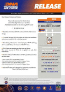 DNA Performance P-BM13E23-01/SE DNA high performance filter BMW R1300GS en R1300GS Adventure Luchtfilter DNA high performance filter BMW R1300GS en R1300GS Adventure