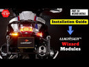 Módulos Weiser Wizards delantero y trasero para BMW R1250GS y Adventure 2021+.