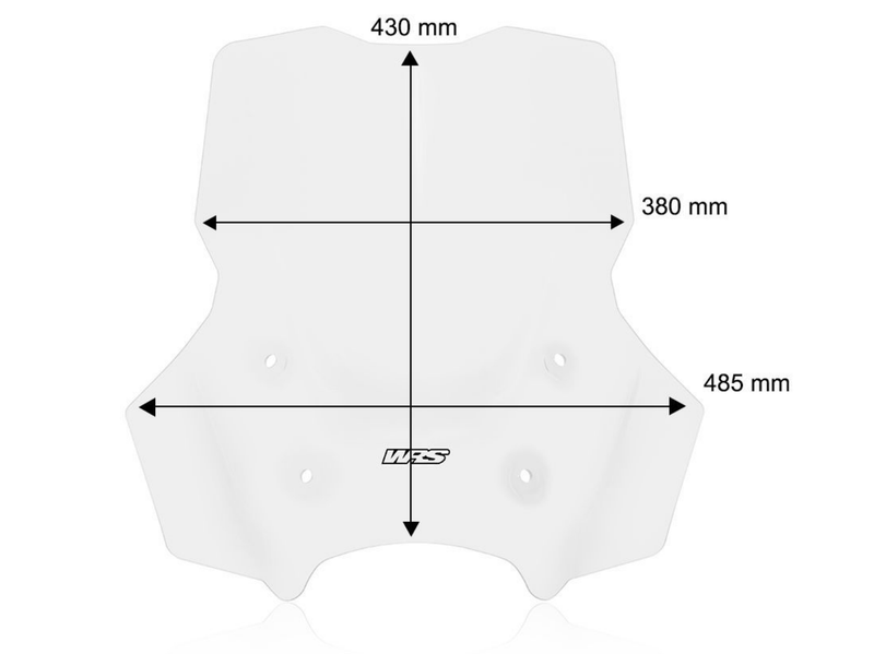 WRS WRS Caponord Plus windscherm met radar voor de BMW R1300GS Adventure Windscherm WRS Caponord Plus windscherm met radar voor de BMW R1300GS Adventure